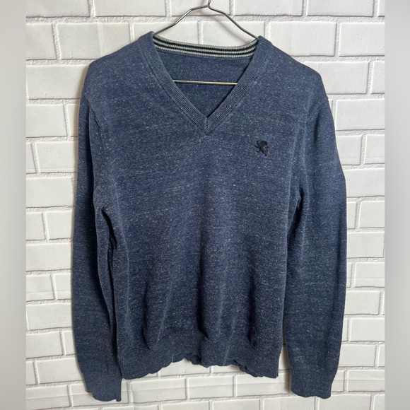 EXPRESS men v-neck sweater blue /size M - Picture 5 of 7